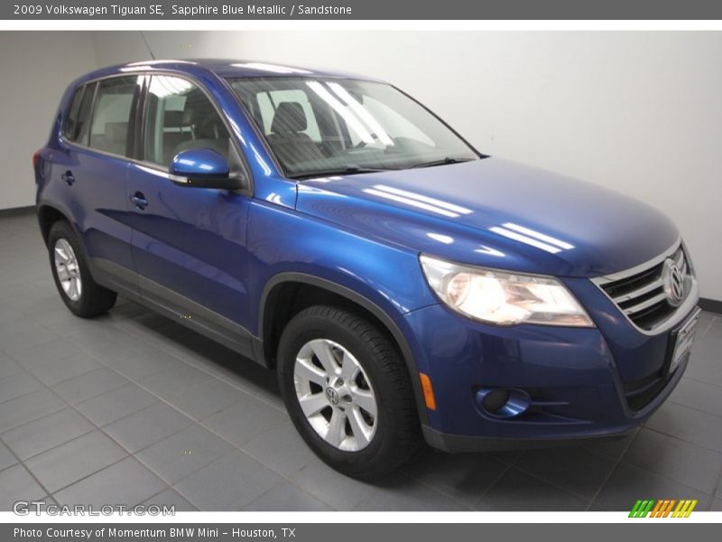 Sapphire Blue Metallic / Sandstone 2009 Volkswagen Tiguan SE