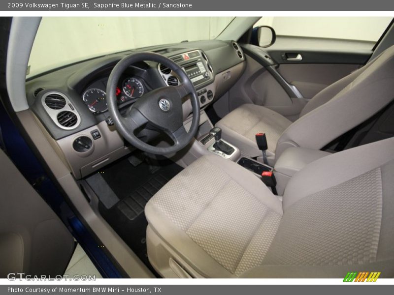 Sapphire Blue Metallic / Sandstone 2009 Volkswagen Tiguan SE