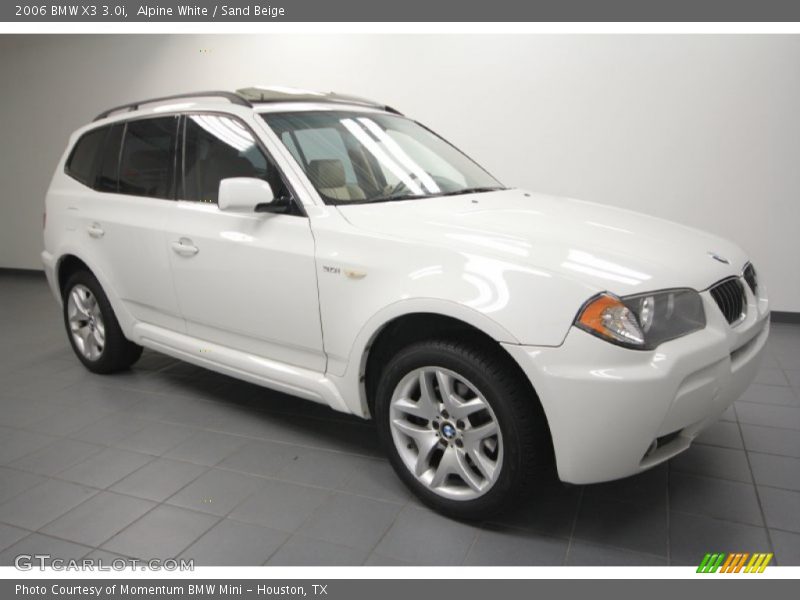Alpine White / Sand Beige 2006 BMW X3 3.0i