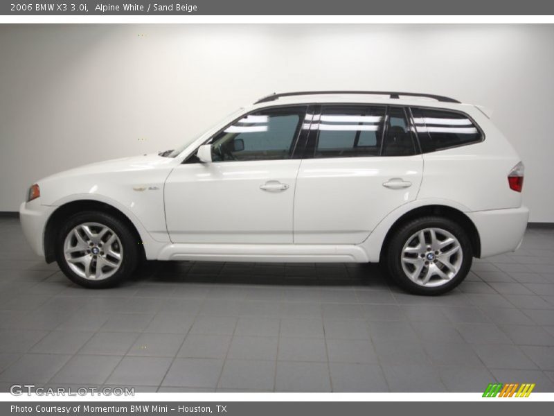 Alpine White / Sand Beige 2006 BMW X3 3.0i