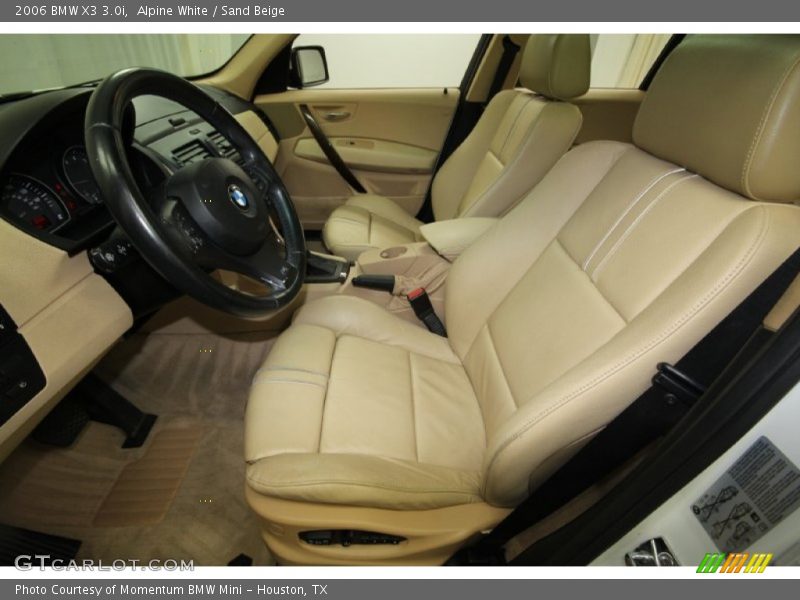 Alpine White / Sand Beige 2006 BMW X3 3.0i