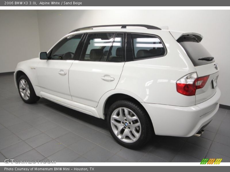 Alpine White / Sand Beige 2006 BMW X3 3.0i