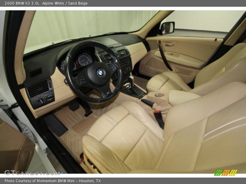 Alpine White / Sand Beige 2006 BMW X3 3.0i