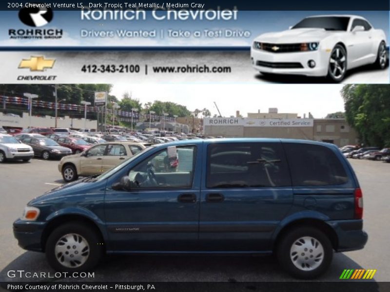 Dark Tropic Teal Metallic / Medium Gray 2004 Chevrolet Venture LS