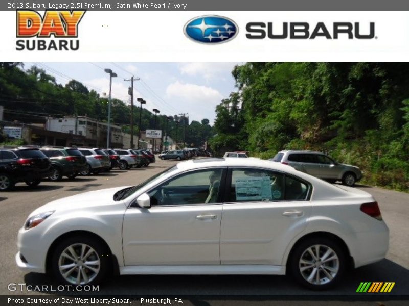 Satin White Pearl / Ivory 2013 Subaru Legacy 2.5i Premium