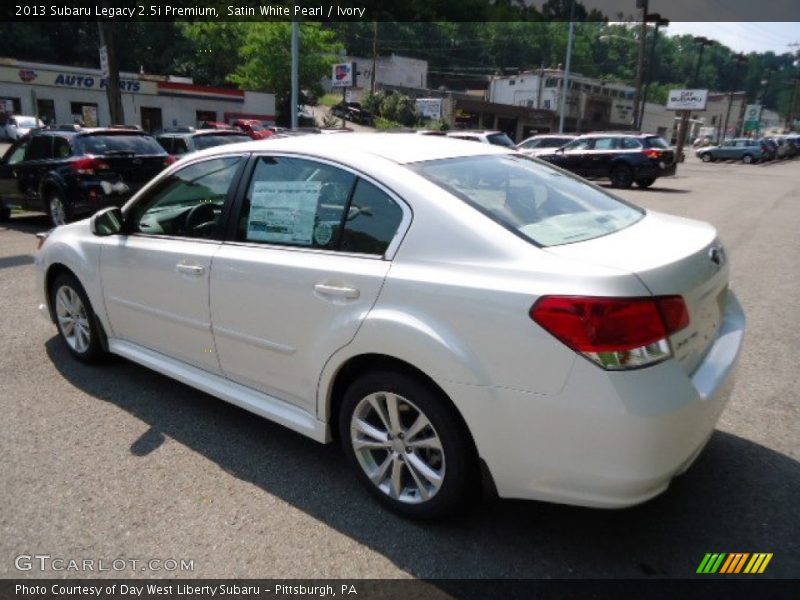 Satin White Pearl / Ivory 2013 Subaru Legacy 2.5i Premium