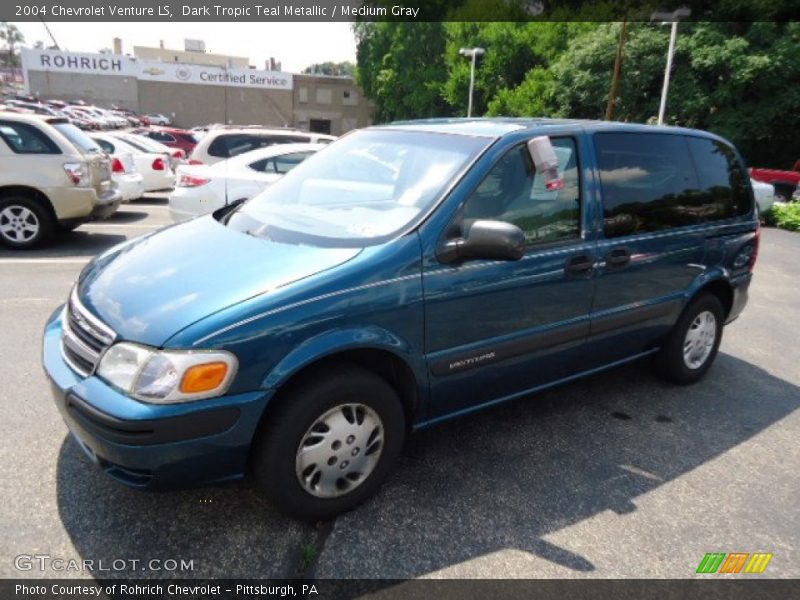 Dark Tropic Teal Metallic / Medium Gray 2004 Chevrolet Venture LS