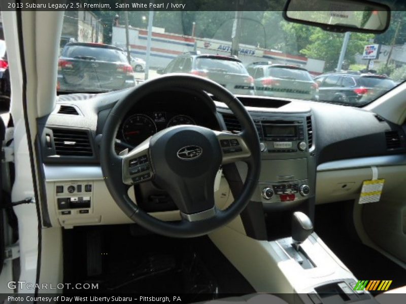 Satin White Pearl / Ivory 2013 Subaru Legacy 2.5i Premium