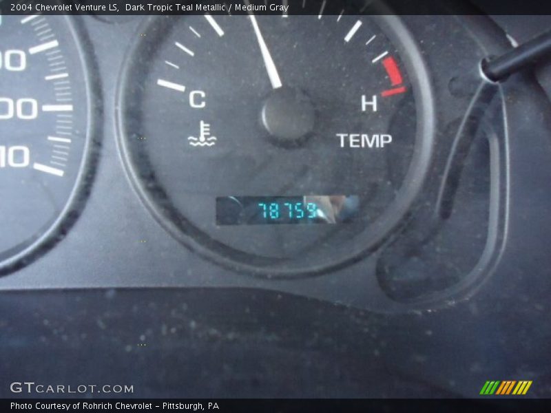 Dark Tropic Teal Metallic / Medium Gray 2004 Chevrolet Venture LS