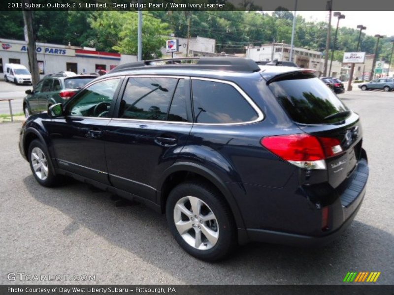 Deep Indigo Pearl / Warm Ivory Leather 2013 Subaru Outback 2.5i Limited