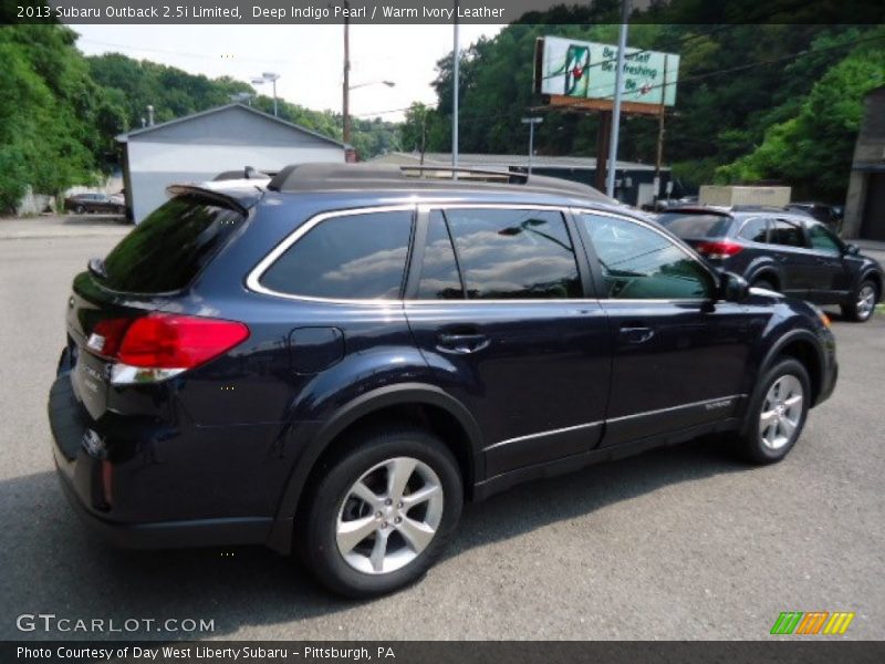 Deep Indigo Pearl / Warm Ivory Leather 2013 Subaru Outback 2.5i Limited