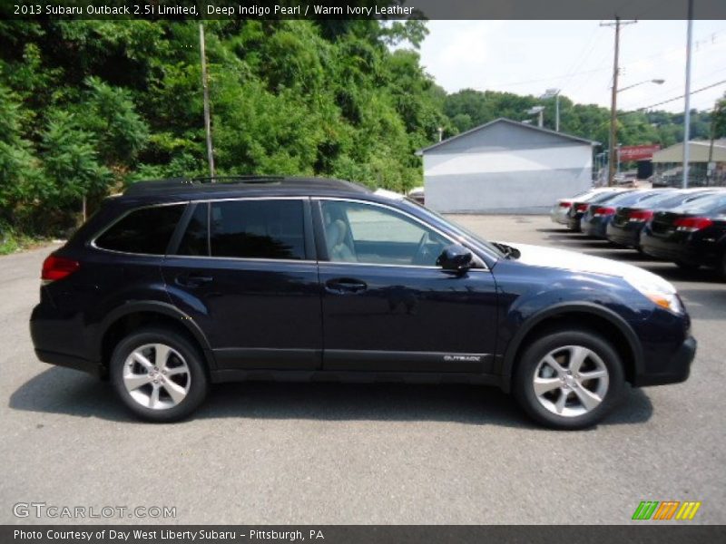Deep Indigo Pearl / Warm Ivory Leather 2013 Subaru Outback 2.5i Limited