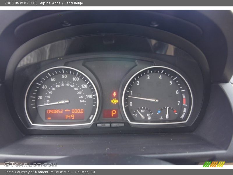 Alpine White / Sand Beige 2006 BMW X3 3.0i