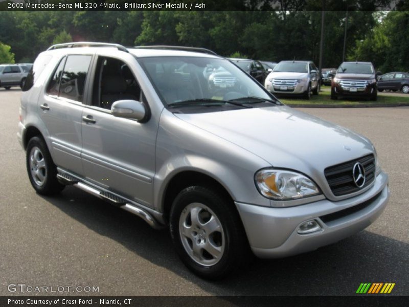 Brilliant Silver Metallic / Ash 2002 Mercedes-Benz ML 320 4Matic