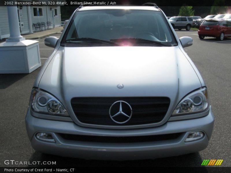 Brilliant Silver Metallic / Ash 2002 Mercedes-Benz ML 320 4Matic