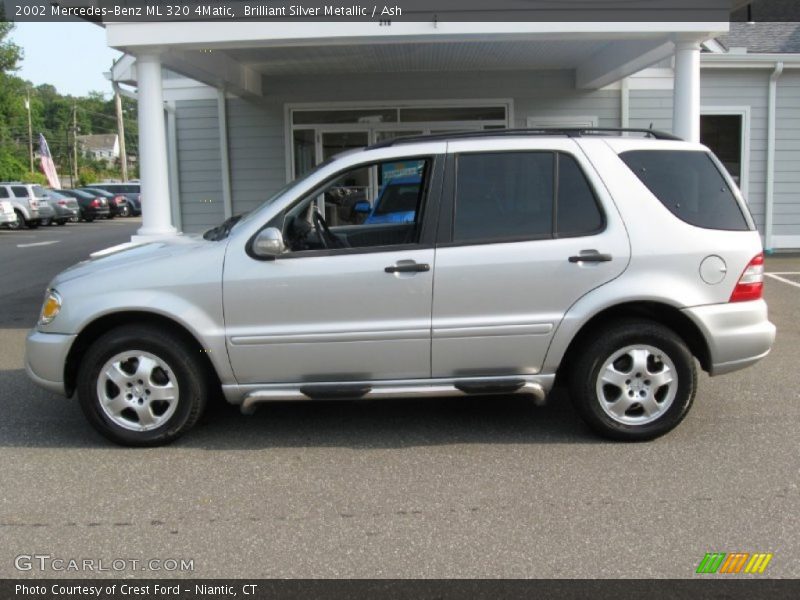 Brilliant Silver Metallic / Ash 2002 Mercedes-Benz ML 320 4Matic