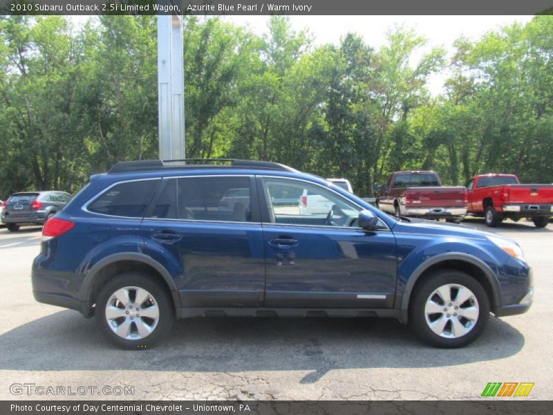 Azurite Blue Pearl / Warm Ivory 2010 Subaru Outback 2.5i Limited Wagon