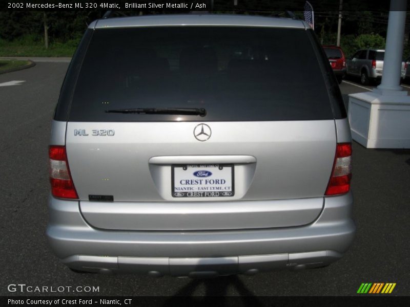 Brilliant Silver Metallic / Ash 2002 Mercedes-Benz ML 320 4Matic