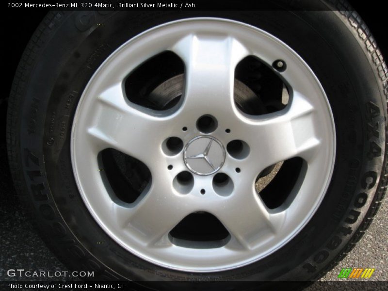 Brilliant Silver Metallic / Ash 2002 Mercedes-Benz ML 320 4Matic