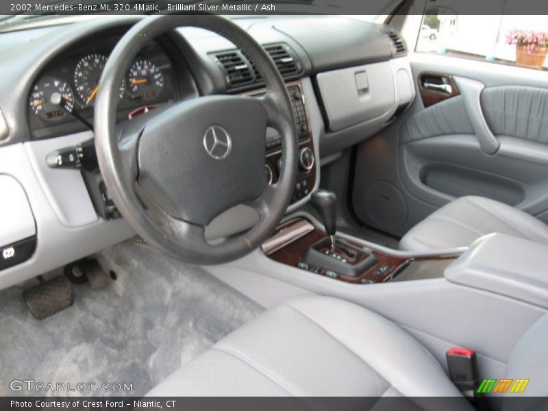 Brilliant Silver Metallic / Ash 2002 Mercedes-Benz ML 320 4Matic