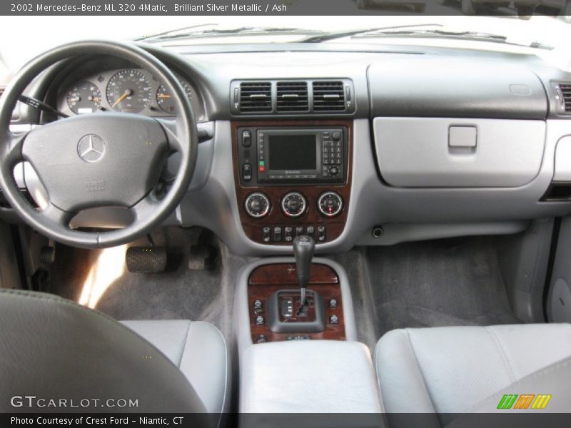 Brilliant Silver Metallic / Ash 2002 Mercedes-Benz ML 320 4Matic