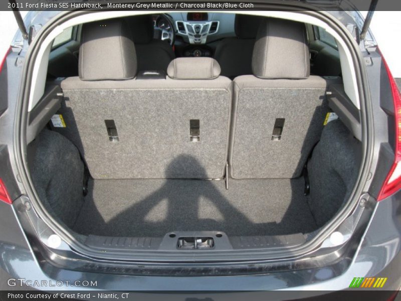 Monterey Grey Metallic / Charcoal Black/Blue Cloth 2011 Ford Fiesta SES Hatchback