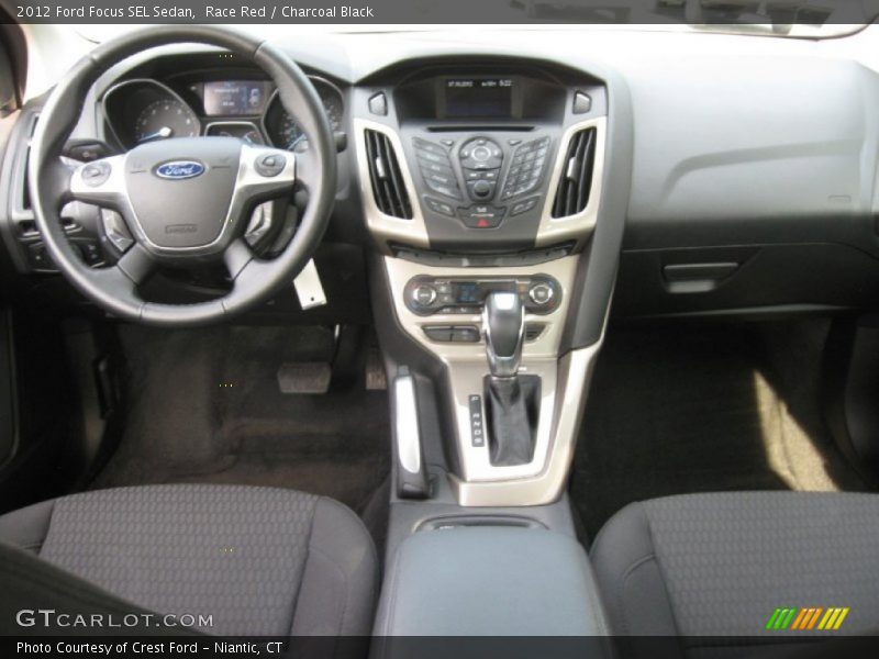 Race Red / Charcoal Black 2012 Ford Focus SEL Sedan