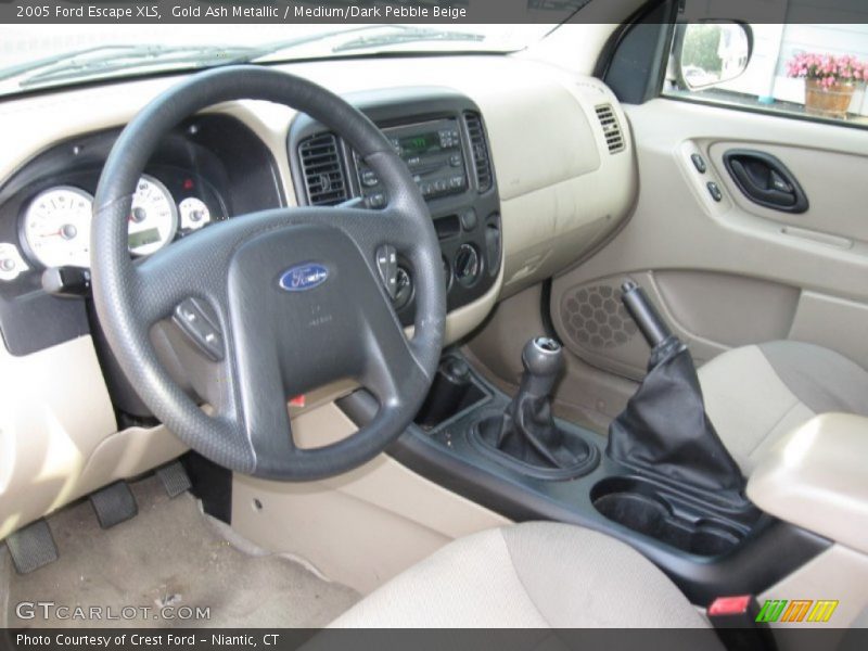 Gold Ash Metallic / Medium/Dark Pebble Beige 2005 Ford Escape XLS