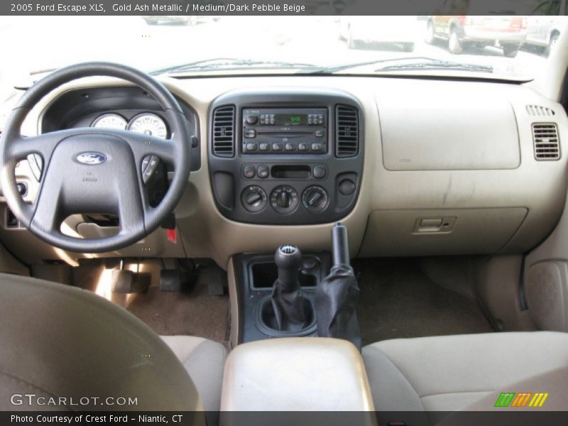 Gold Ash Metallic / Medium/Dark Pebble Beige 2005 Ford Escape XLS