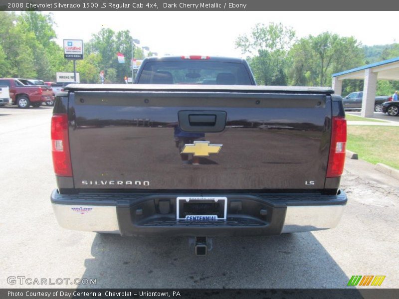 Dark Cherry Metallic / Ebony 2008 Chevrolet Silverado 1500 LS Regular Cab 4x4