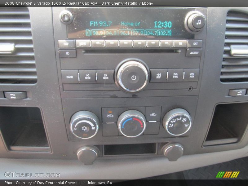 Dark Cherry Metallic / Ebony 2008 Chevrolet Silverado 1500 LS Regular Cab 4x4