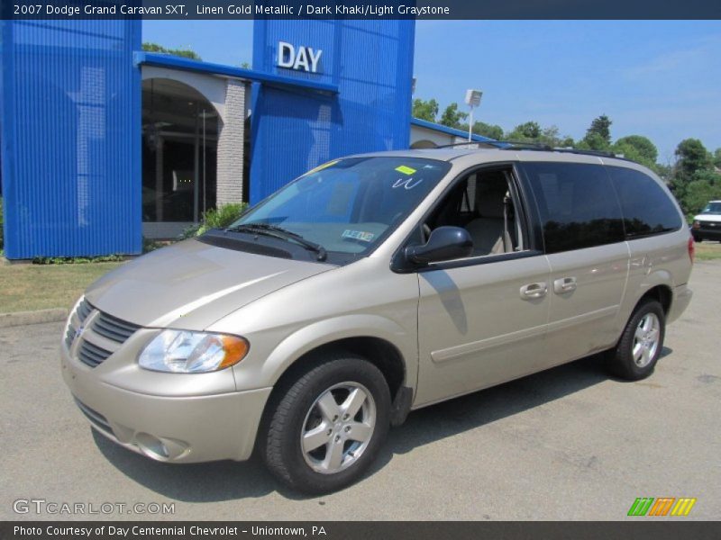 Linen Gold Metallic / Dark Khaki/Light Graystone 2007 Dodge Grand Caravan SXT