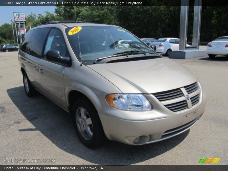 Linen Gold Metallic / Dark Khaki/Light Graystone 2007 Dodge Grand Caravan SXT