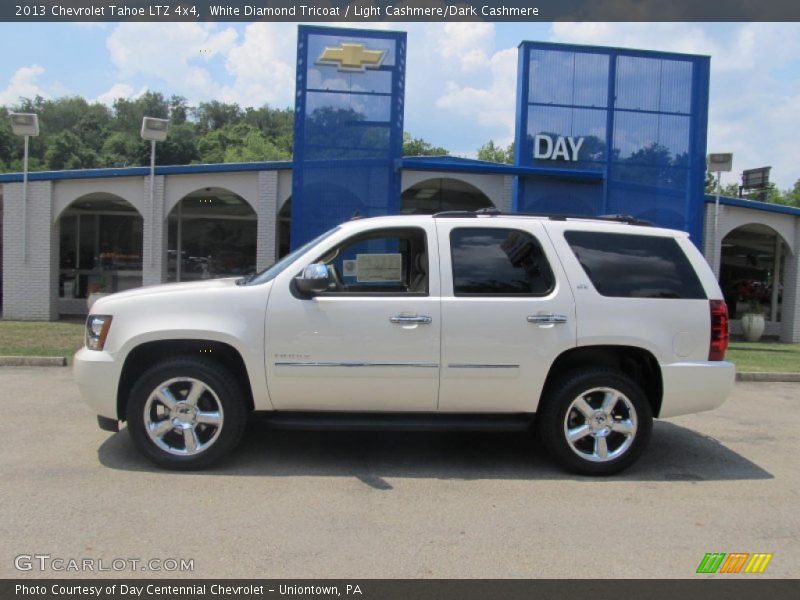 White Diamond Tricoat / Light Cashmere/Dark Cashmere 2013 Chevrolet Tahoe LTZ 4x4
