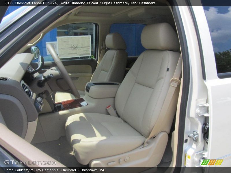 White Diamond Tricoat / Light Cashmere/Dark Cashmere 2013 Chevrolet Tahoe LTZ 4x4