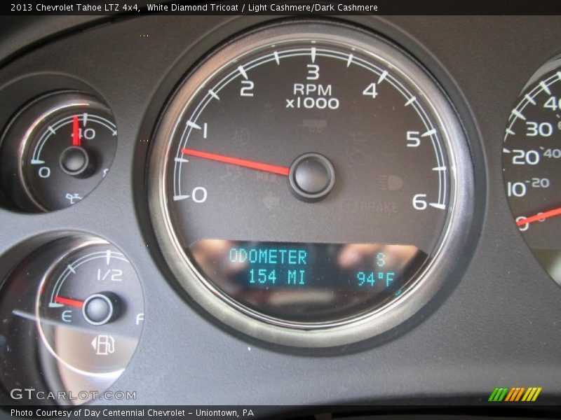 White Diamond Tricoat / Light Cashmere/Dark Cashmere 2013 Chevrolet Tahoe LTZ 4x4