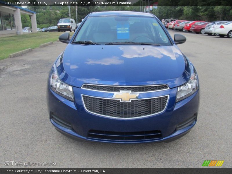 Blue Topaz Metallic / Jet Black/Medium Titanium 2012 Chevrolet Cruze LS