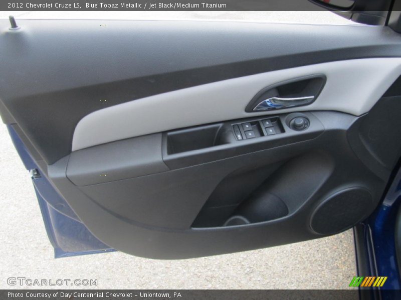Blue Topaz Metallic / Jet Black/Medium Titanium 2012 Chevrolet Cruze LS