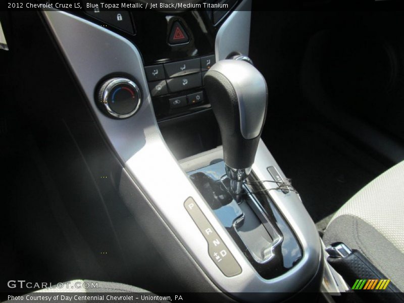 Blue Topaz Metallic / Jet Black/Medium Titanium 2012 Chevrolet Cruze LS