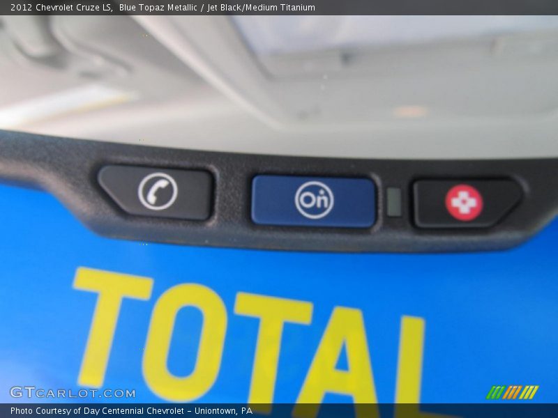 Blue Topaz Metallic / Jet Black/Medium Titanium 2012 Chevrolet Cruze LS