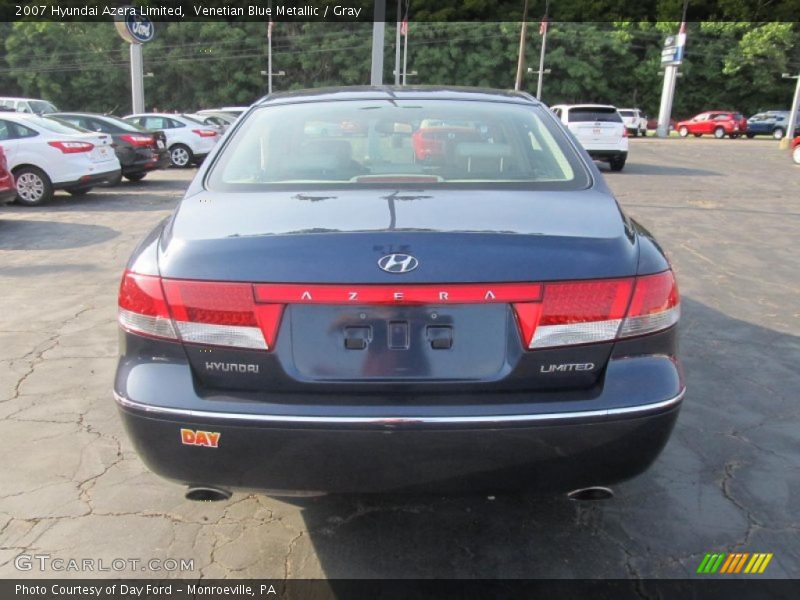 Venetian Blue Metallic / Gray 2007 Hyundai Azera Limited
