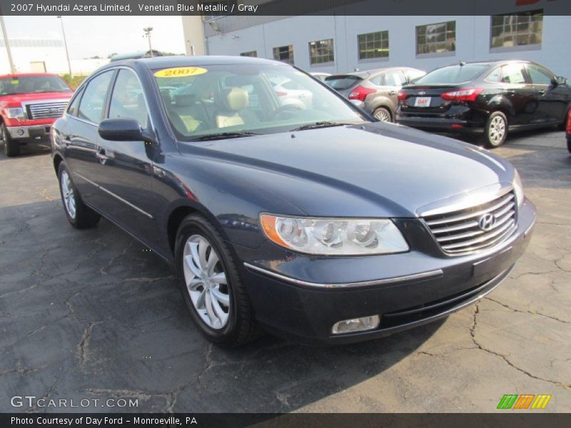 Venetian Blue Metallic / Gray 2007 Hyundai Azera Limited