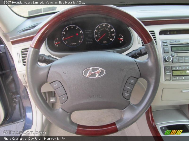 Venetian Blue Metallic / Gray 2007 Hyundai Azera Limited