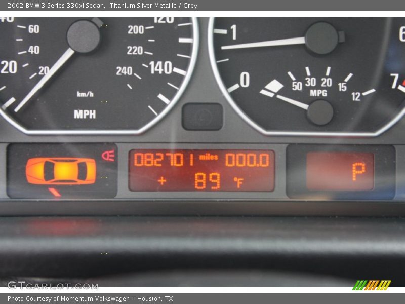 Titanium Silver Metallic / Grey 2002 BMW 3 Series 330xi Sedan