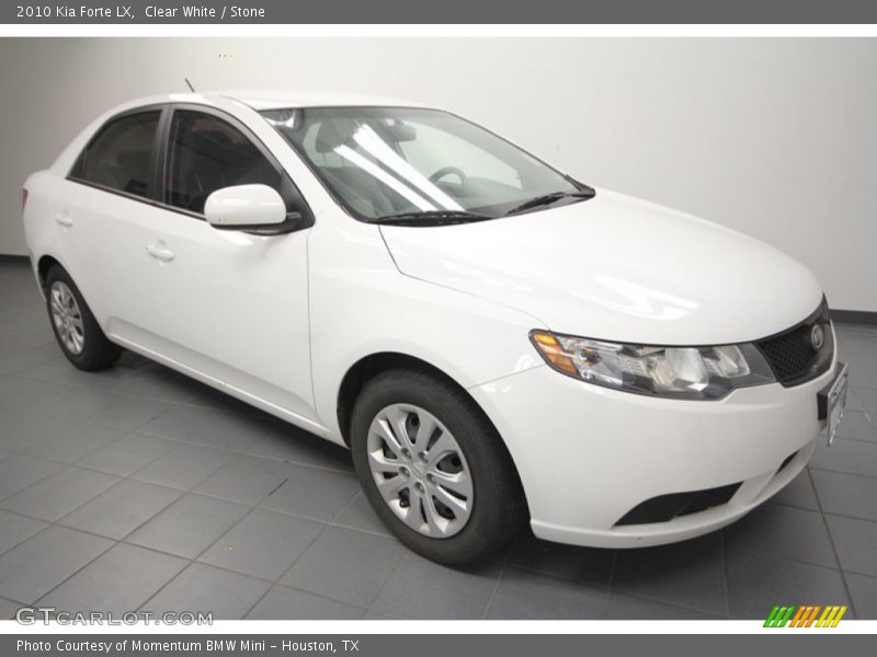 Clear White / Stone 2010 Kia Forte LX