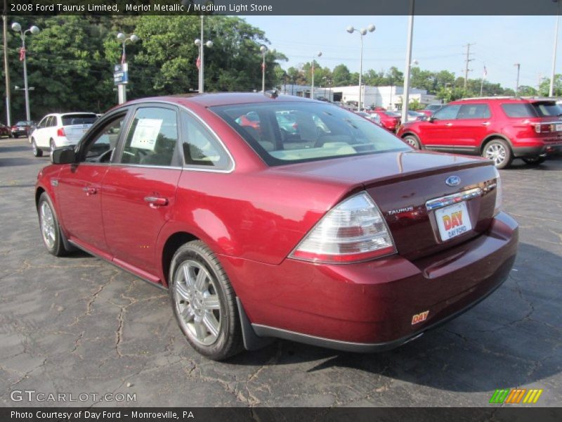 Merlot Metallic / Medium Light Stone 2008 Ford Taurus Limited