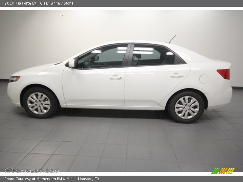 Clear White / Stone 2010 Kia Forte LX