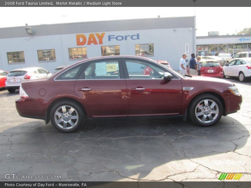 Merlot Metallic / Medium Light Stone 2008 Ford Taurus Limited