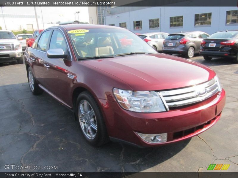 Merlot Metallic / Medium Light Stone 2008 Ford Taurus Limited