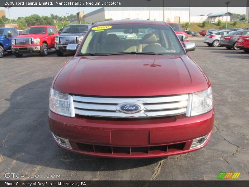 Merlot Metallic / Medium Light Stone 2008 Ford Taurus Limited